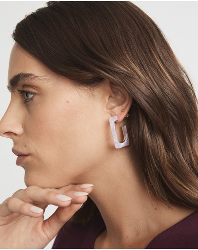 Witchery Geo Acetate Hoops