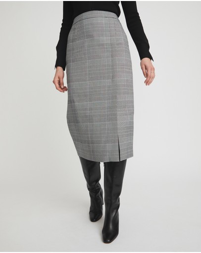Witchery Glen Plaid Pencil Skirt