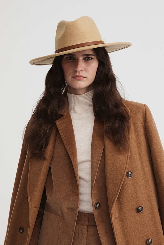 Snaffle Felt Fedora - Camel