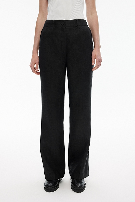 Linen Trouser - Black