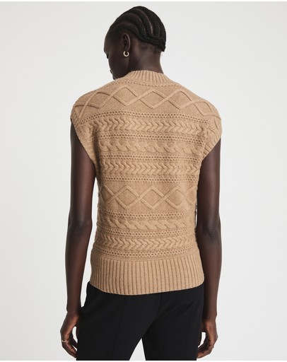 Witchery Cable Knit Vest