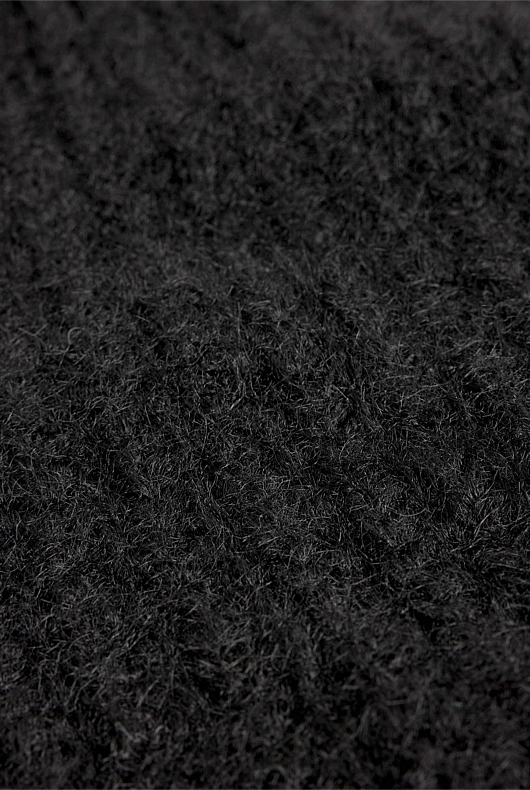 Ladder Knit Scarf - Black
