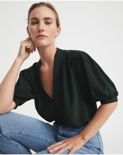 Witchery Yoke Shoulder Blouse