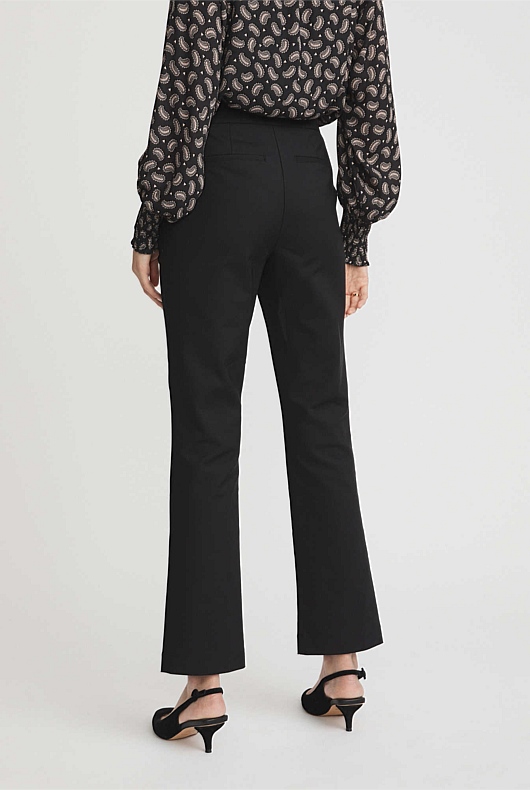 High Rise Slim Pant - Black