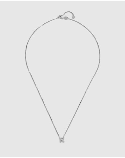 Witchery Sterling Silver Initial Necklace