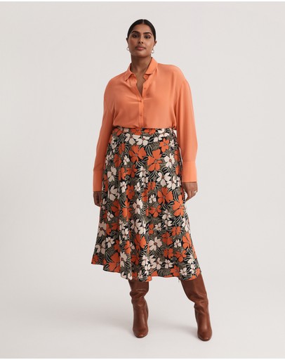 Witchery Tribal Floral Slip Skirt
