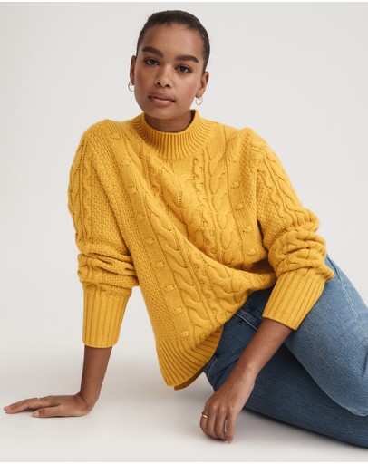 Witchery Split Cable Knit