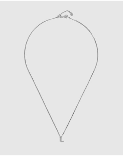 Witchery Sterling Silver Initial Necklace