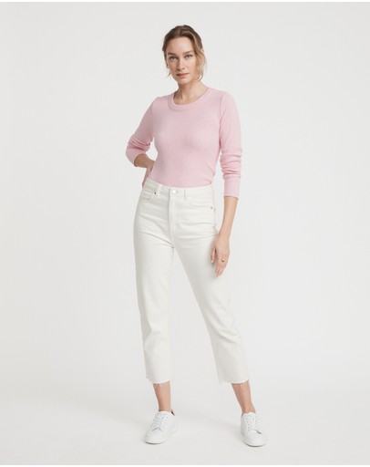 Witchery Long Sleeve Rib Top