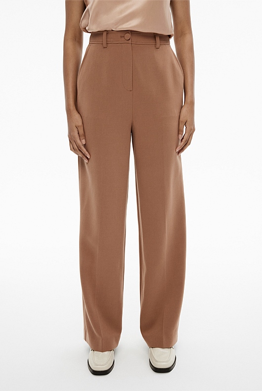 Classic Straight Leg Pant - Camel