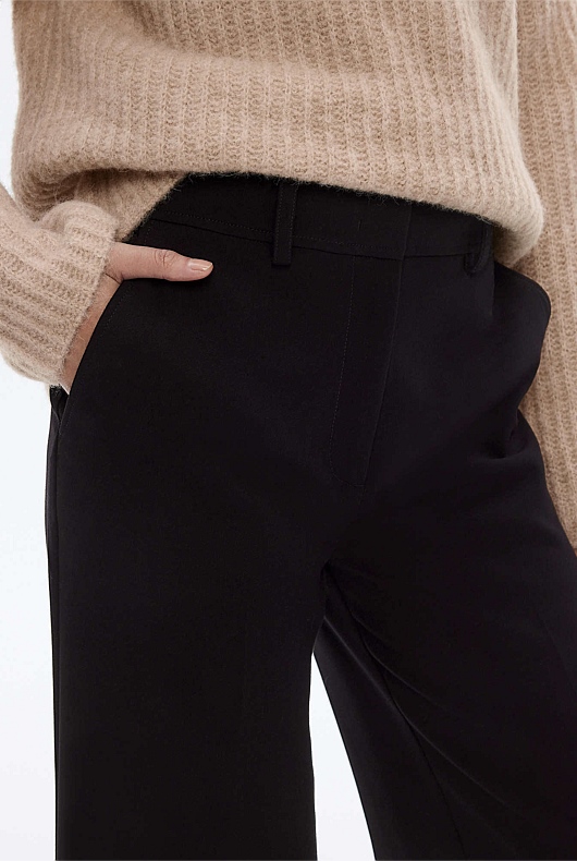 Classic Wide Leg Pant - Black