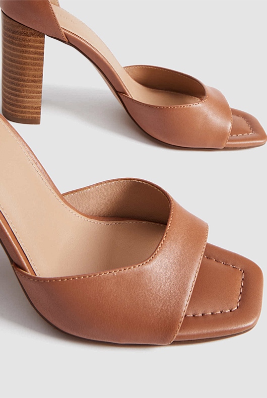 Suki Leather Heel - Autumn Brown