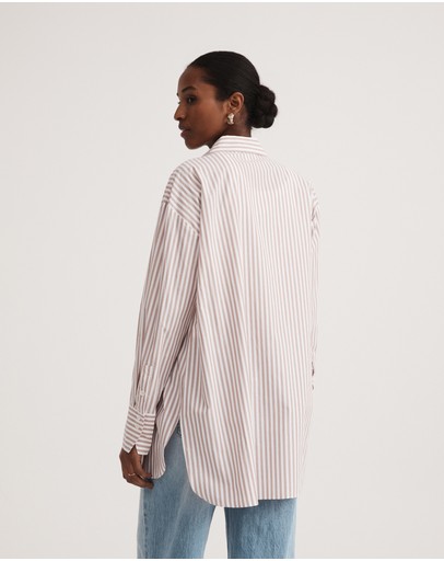 Witchery Stripe Cotton Shirt
