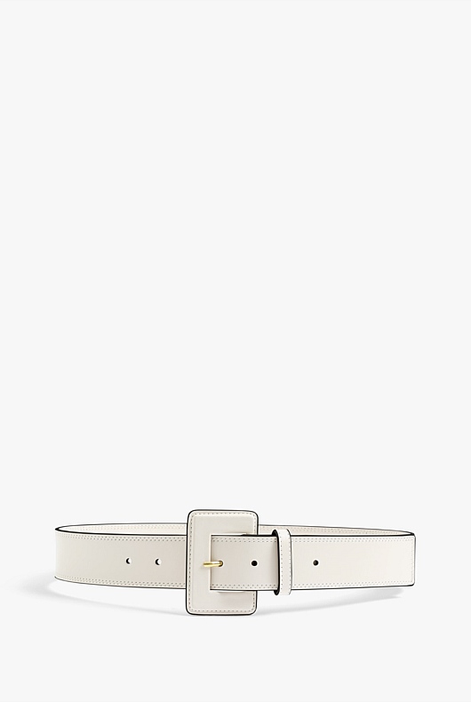 Square Buckle Belt - Oyster