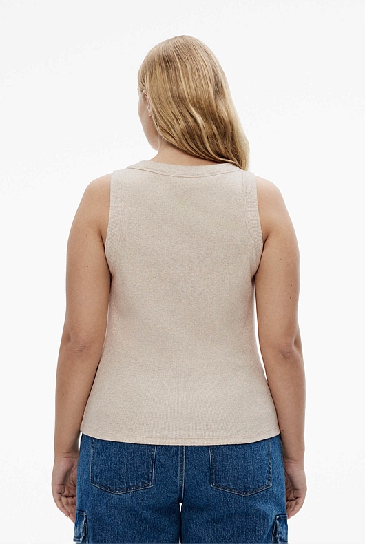 Bind Detail Racer - Oatmeal Marle