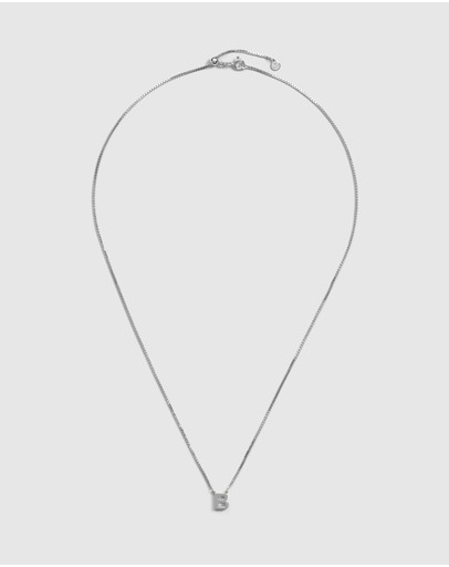 Witchery Sterling Silver Initial Necklace