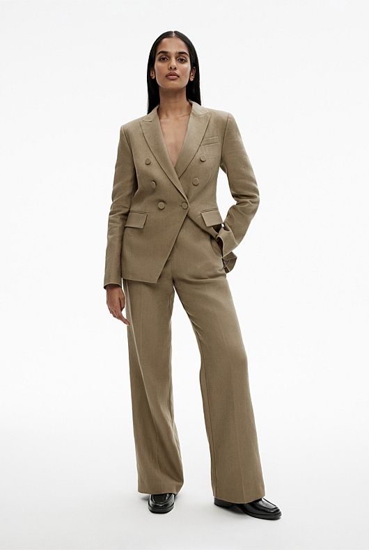 Linen Trouser - Washed Green