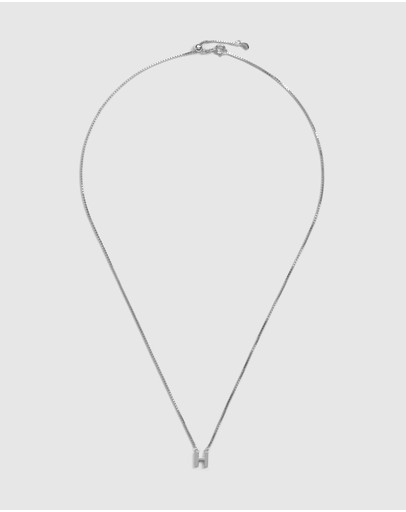Witchery Sterling Silver Initial Necklace