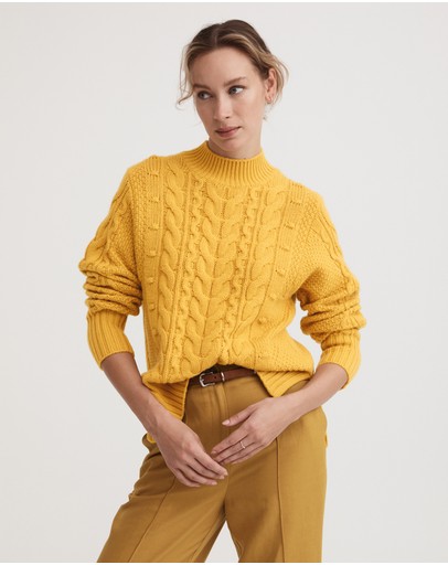 Witchery Split Cable Knit