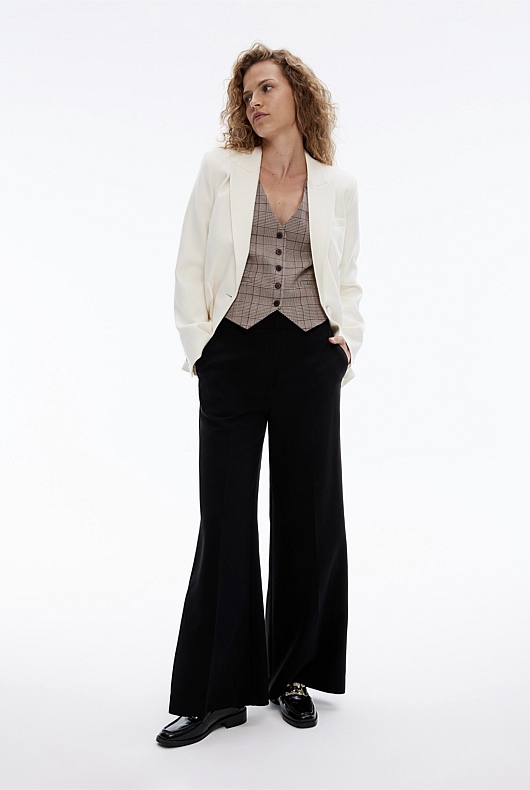 Check Waistcoat - Mocha