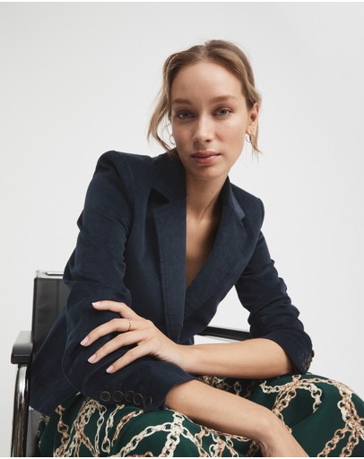 Witchery Cotton Cord Blazer