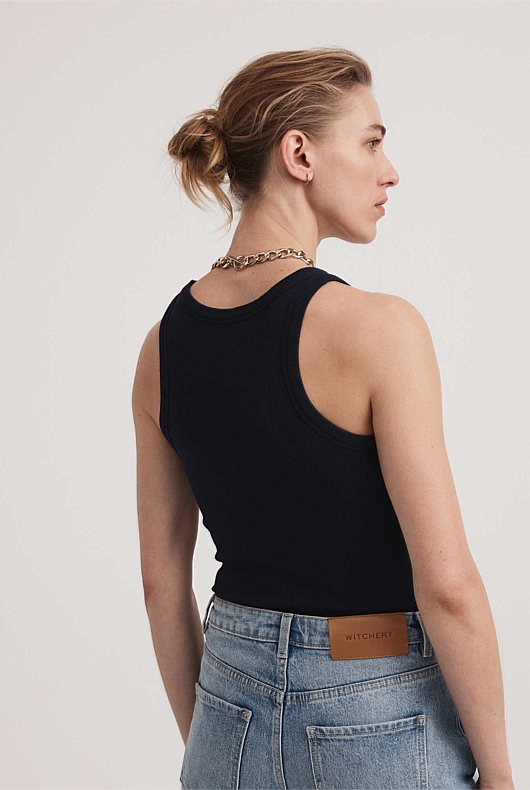 Racer Rib Tank - Regatta Blue