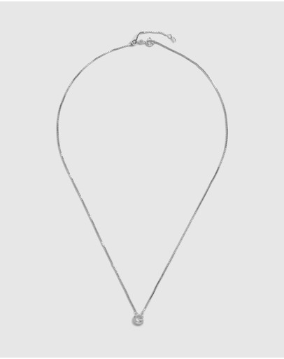 Witchery Sterling Silver Initial Necklace