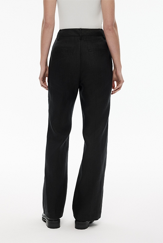 Linen Trouser - Black