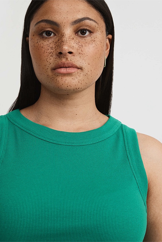 Bind Detail Racer - Aqua Green