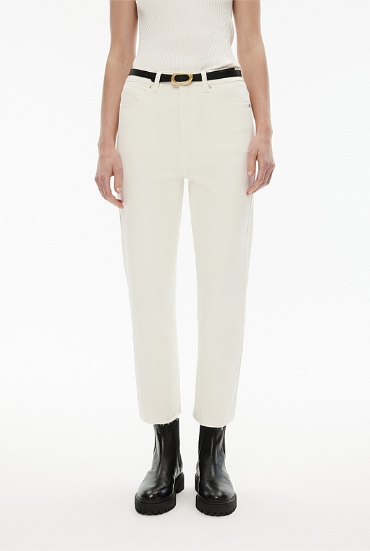 7/8 Straight Jean - Parchment