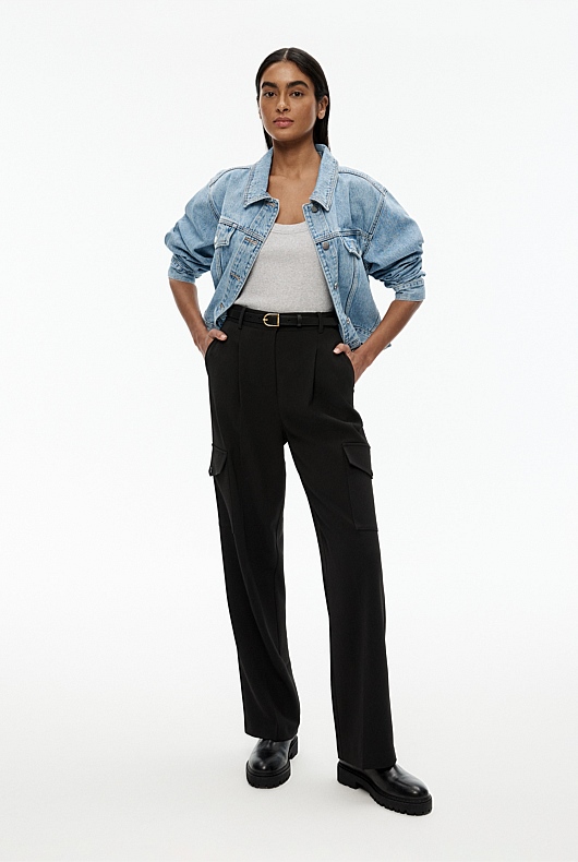 Cotton Scoop Neck Tank - Light Grey Marle