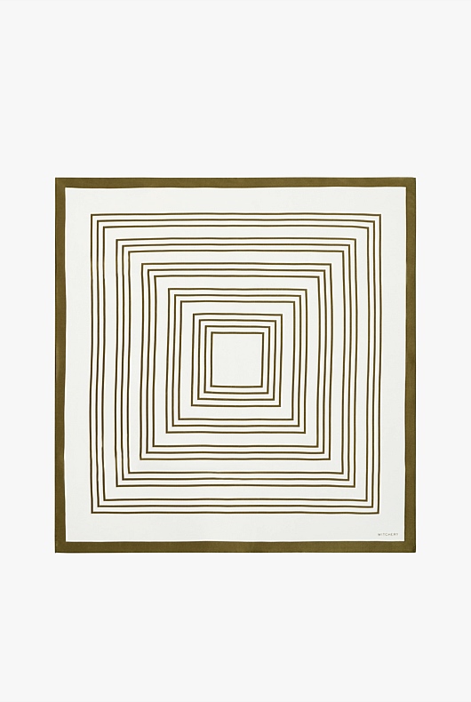 Stripe Print Scarf - Jungle