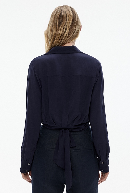 Wrap Shirt - Blue Night