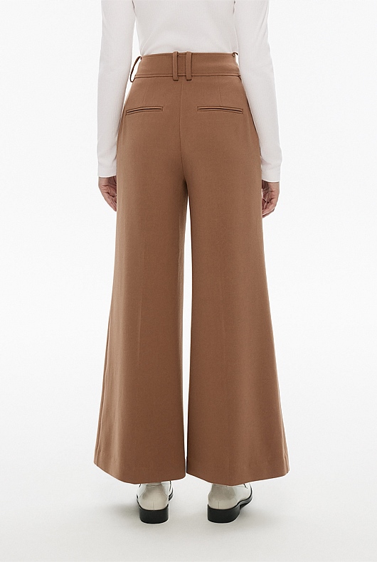Classic Wide Leg Pant - Camel
