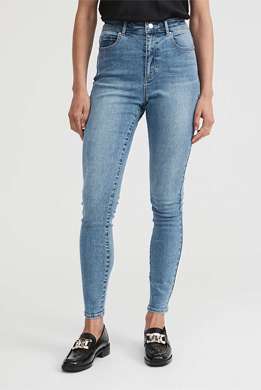 Full Length Skinny Jean - Vintage Wash Denim