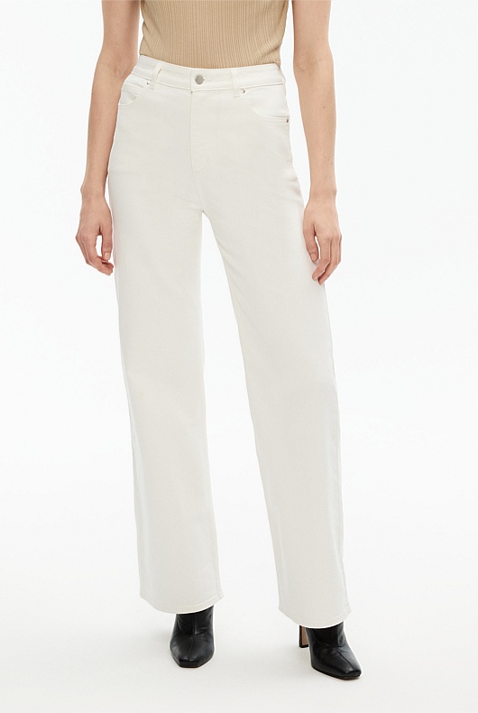 Super High Rise Jean - Parchment