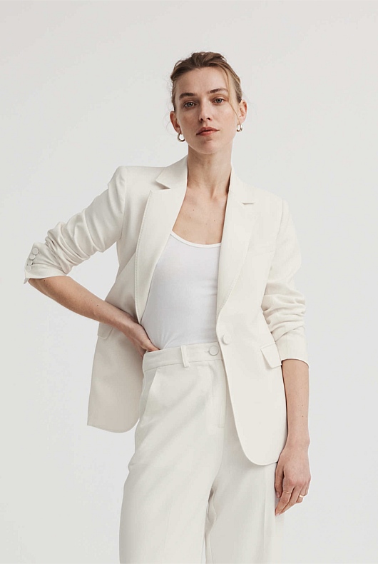 Straight Leg Pant - Chalk