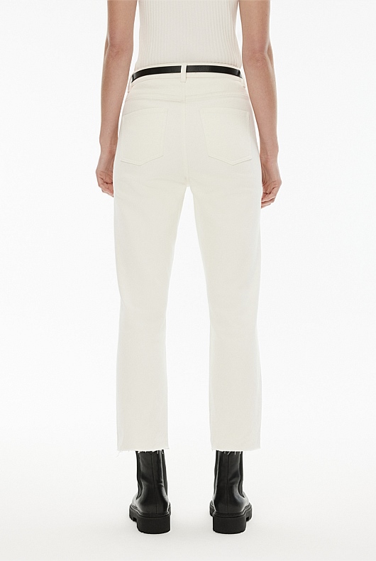 7/8 Straight Jean - Parchment