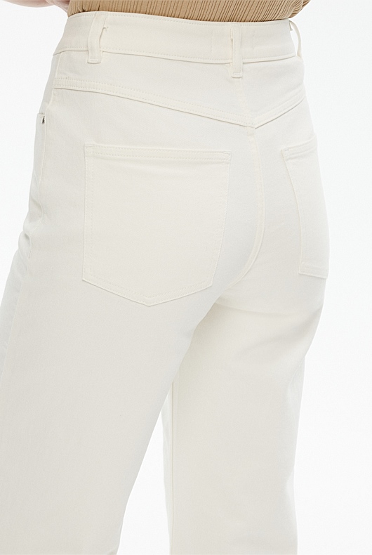 Super High Rise Jean - Parchment