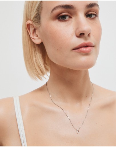 Witchery Sterling Silver Initial Necklace