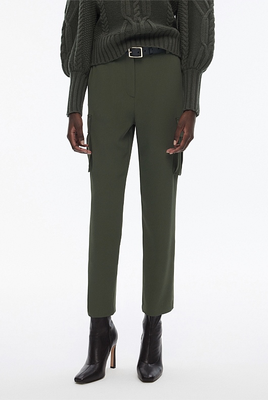 Cargo Straight Leg Pant - Dark Forest