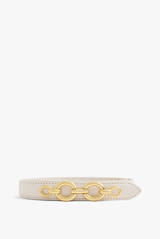 Oval Link Chain Belt - Oyster
