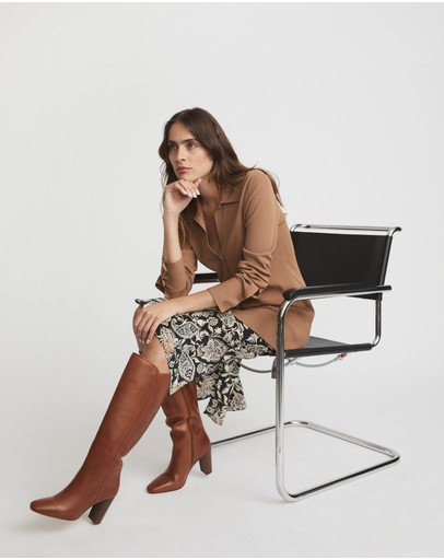 Witchery Long Line Button Knit