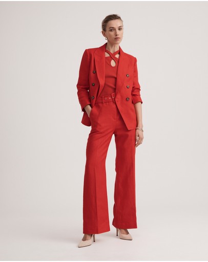 Witchery Linen Belted Trouser