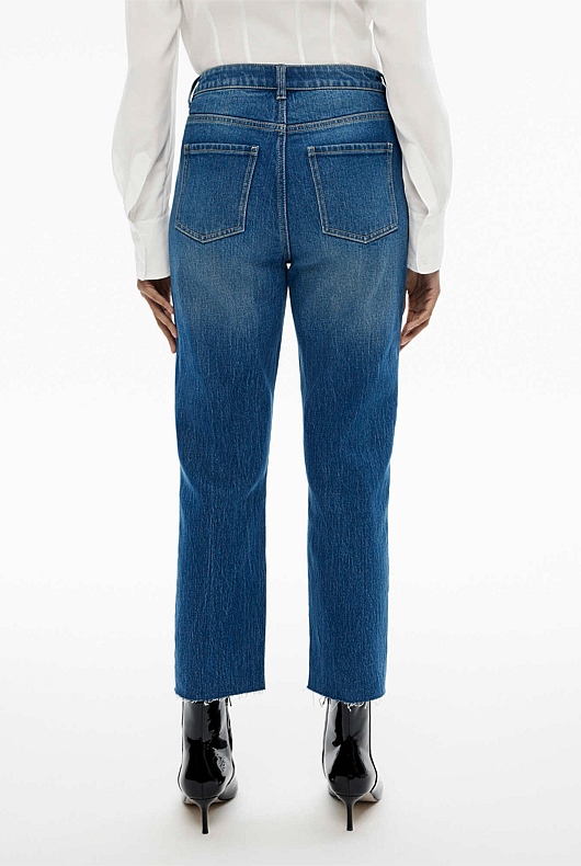 7/8 Straight Jean - Indigo