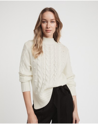 Witchery Split Cable Knit