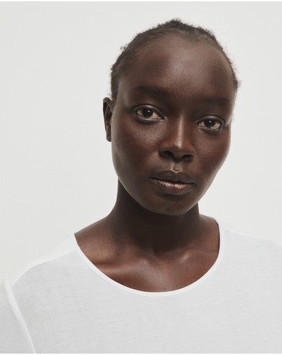 Witchery Rib Long Sleeve Crew Neck