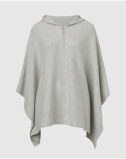 Witchery Hooded Knit Poncho
