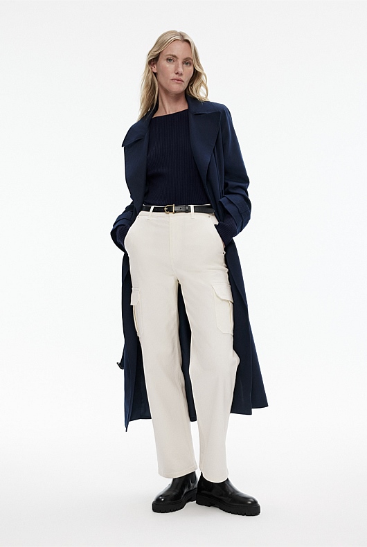 Boat Neck Rib Knit - Regatta Blue