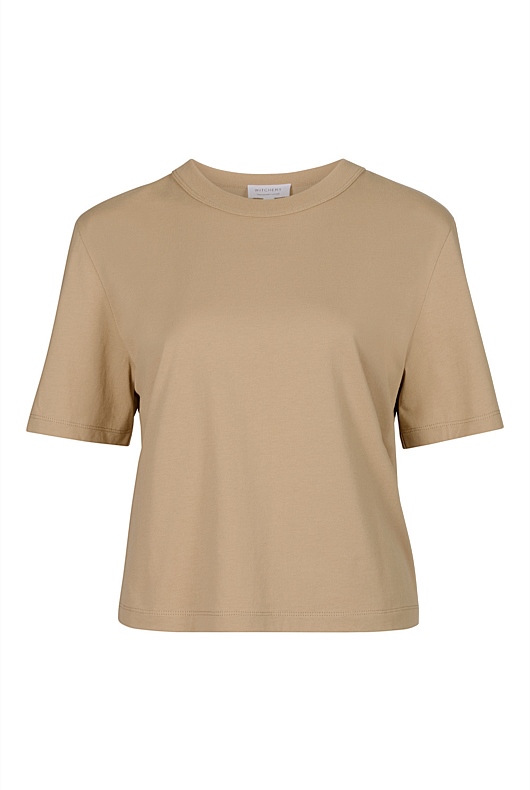 Cotton Crop Short Sleeve Tee - Washed Sand